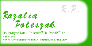 rozalia poleszak business card